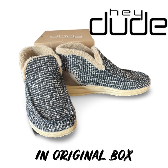 NWT - HEY DUDE Denny Tan Ankle moccasin  - SZ 9 - Picture 1 of 13